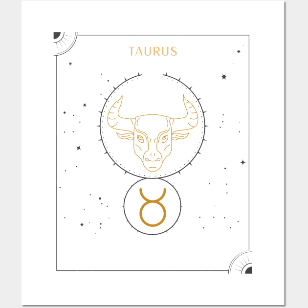 Taurus | Astrology Zodiac Sign Design Wall Art by The Witch's Life